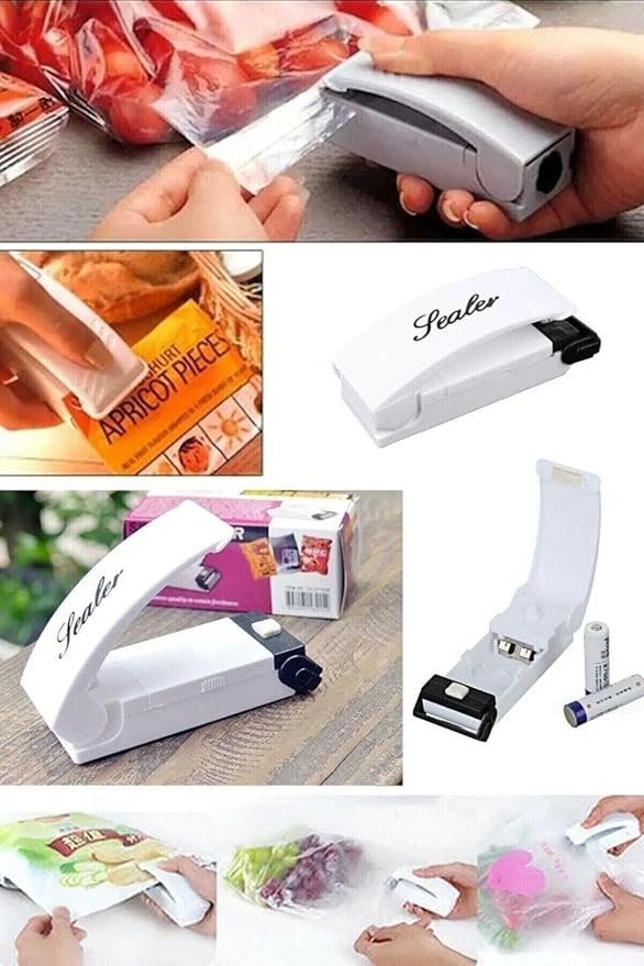 Taşınabilir Mini Ev Isı Yapıştırma Makinesi Mühür Ambalaj Plastik Torba Mühürleyen Pilli Cihaz Poşet